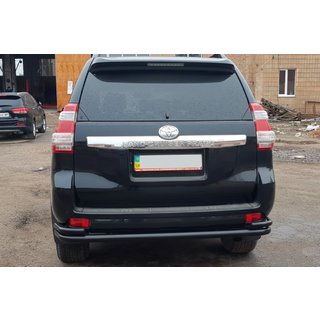 Tylna Belka AK005-2 Czarna (Stal Nierdzewna) Toyota Land Cruiser Prado 150 2009-2023 zdjęcia 2