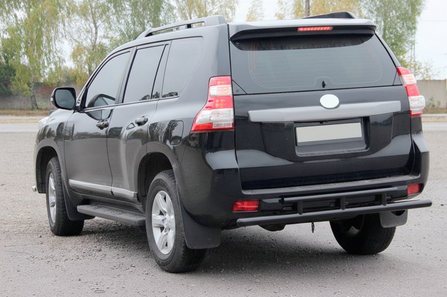 Toyota Land Cruiser Prado 150 2009-2023 Tylna Belka AK002-2v2 Czarna (Stal Nierdzewna) Image