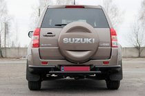 Suzuki Grand Vitara 2005-2017 Tylny Ochraniacz AK003-2 Czarny (Stal Nierdzewna) zdjęcia 1