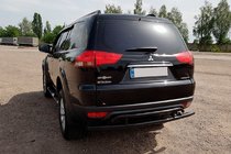 Mitsubishi Pajero Sport 2008-2015 Tylny ochraniacz AK002-2 Czarny (2 szt, stal nierdzewna) zdjęcia 3