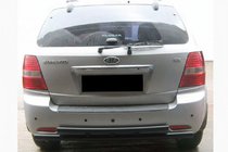 Kia Sorento I BL 2002-2009 Tylny Podwójny Pałąk AK002 Czarny (Stal Nierdzewna) zdjęcia 1