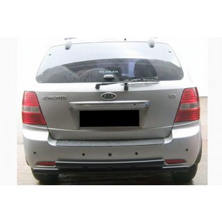 Tylny Podwójny Pałąk AK002 Czarny (Stal Nierdzewna) Kia Sorento I BL 2002-2009