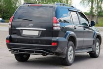 Toyota Land Cruiser Prado 120 2002-2009 Tylny Pałąk Ochronny AK008-1 Czarny zdjęcia 3
