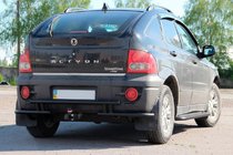 SsangYong Action 2005-2018 Tylny Pałąk AK005-2 Czarny (Stal Nierdzewna) zdjęcia 2