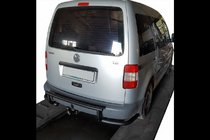 Volkswagen Caddy 2010-2015 Tylna Belka AK003-3 Czarna (2 szt., Stal Nierdzewna) zdjęcia 3