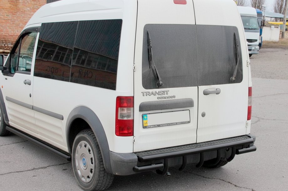 Ford Connect 2002–2006 Pałąk Tylny AK-design Czarny (Stal Nierdzewna) Image