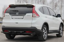 Honda CRV 2012-2016 Tylny Podwójny Pałąk AK002 Black (Stal Nierdzewna) zdjęcia 2