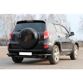 Tylny Ochraniacz AK005-2 Czarny (2 szt., Stal Nierdzewna) Toyota Rav 4 2006-2013 zdjęcia 1
