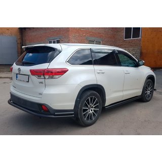Tylny Ochraniacz AK005-2 Czarny (2 szt., Stal Nierdzewna) Toyota Highlander 2013-2019 zdjęcia 3