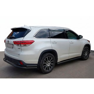 Tylny Ochraniacz AK005-2 Czarny (2 szt., Stal Nierdzewna) Toyota Highlander 2013-2019 zdjęcia 1