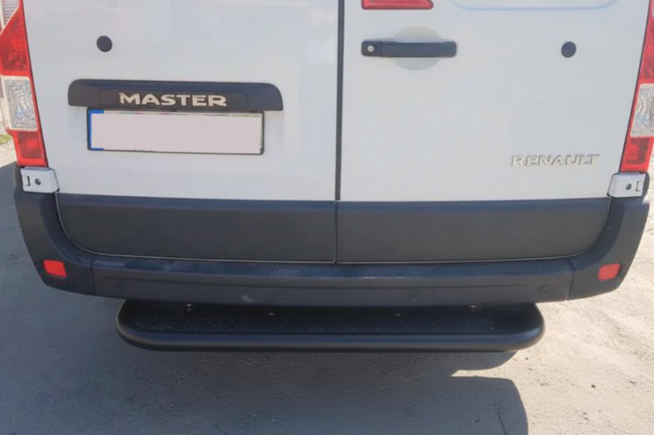 Renault Master 2011-2023 Tylna stopka Black (stal nierdzewna) Image