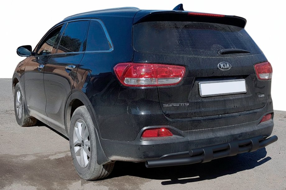 Kia Sorento II XM 2009-2014 Pałąk Tylny AK015 Czarny (Stal Nierdzewna) Image