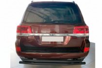 Toyota Land Cruiser 200 2007-2021 Tylny pałąk ochronny AK002-double Czarny (2 szt., stal nierdzewna) zdjęcia 2
