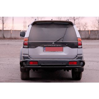Tylny Pałąk AK005-2 Czarny (Stal Nierdzewna) Mitsubishi Pajero Sport 1996-2007 zdjęcia 2