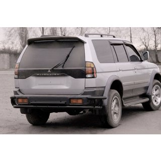 Tylny Pałąk AK005-2 Czarny (Stal Nierdzewna) Mitsubishi Pajero Sport 1996-2007 zdjęcia 1