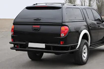 Mitsubishi L200 2006-2015 Tylny Ochraniacz AK0022 Czarny (Stal Nierdzewna) zdjęcia 1