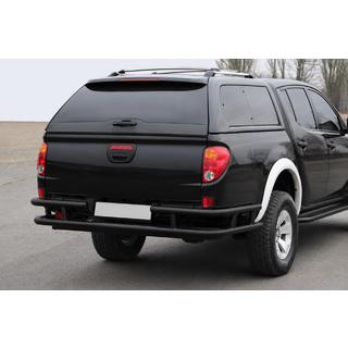 Tylny Ochraniacz AK0022 Czarny (Stal Nierdzewna) Mitsubishi L200 2006-2015