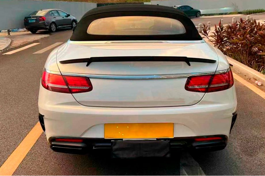 Mercedes S-class C217 Coupe 2014-2020 Spoiler V2 (Kabriolet, Carbon) Image