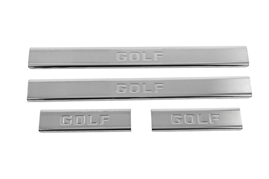 Volkswagen Golf 7/E-Golf 2012-2020 Nakładki progowe ze stali nierdzewnej Carmos (4 szt.) Zdjęcia 1