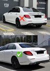 Mercedes E-class W213 2016-2023 Dyfuzor tylny z końcówkami wydechu E53-Design Silver (do Base) zdjęcia 10
