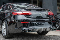 Mercedes E-class coupe C238 2016-2024 Tylny Dyfuzor Black z Końcówkami Chrome (Design AMG63) zdjęcia 3