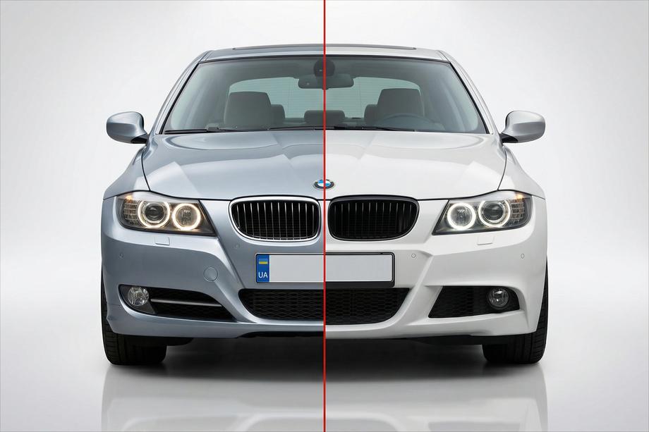 BMW 3 Series E90/E91 2005-2011 Zestaw pakietu nadwozia M-Sport (do E90 2008-2011) Pojedynczy wydech z podwójnym wylotem Image