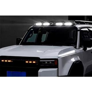 Daszek przeciwsłoneczny na przednią szybę z LED (Czarny) Toyota Land Cruiser Prado 250 2023- zdjęcia 2