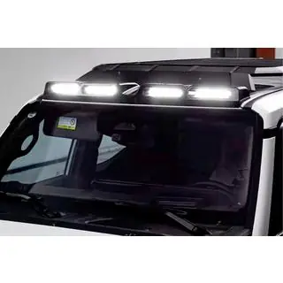 Daszek przeciwsłoneczny na przednią szybę z LED (Czarny) Toyota Land Cruiser Prado 250 2023- zdjęcia 1