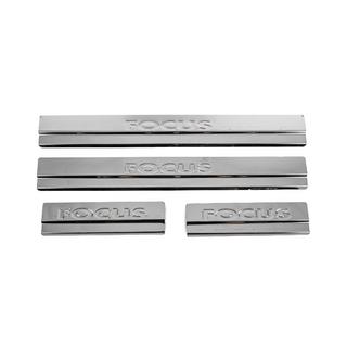 Nakładki na progi V2 (Carmos, 4 szt., stal nierdzewna) Ford Focus II 2008-2011 zdjęcia 1