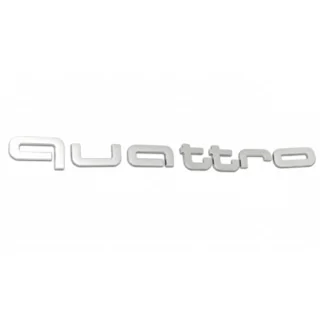 Emblemat napis Quattro Grey zdjęcia 1