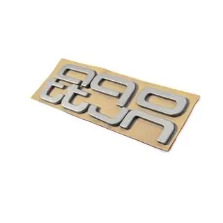 Emblemat napis Quattro Grey zdjęcia 3