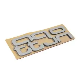 Emblemat napis Quattro Grey zdjęcia 4