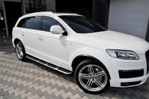Audi Q5 2008-2017 Progi boczne OEM (bez mocowań, 2 szt., aluminium) zdjęcia 1