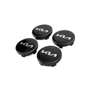 Zaślepki do felg 60/56 mm (Czarne z chromem, 4 szt.) zdjęcia 2