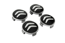 Citroen Zaślepki do felg 60/56 mm (Czarne z chromem, 4 szt.) zdjęcia 3