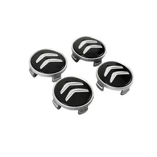 Zaślepki do felg 60/56 mm (Czarne z chromem, 4 szt.) zdjęcia 3