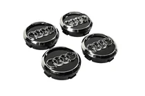 Audi Zaślepki do felg 60/58 mm (Czarne z chromem, 4 szt.) zdjęcia 3