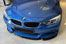 BMW 4 Series F32/F33/F36 2012-2020 Dokładka przedniego zderzaka Lip EuroCap (do M-Sport, 2014-2017, czarny połysk) zdjęcia 2
