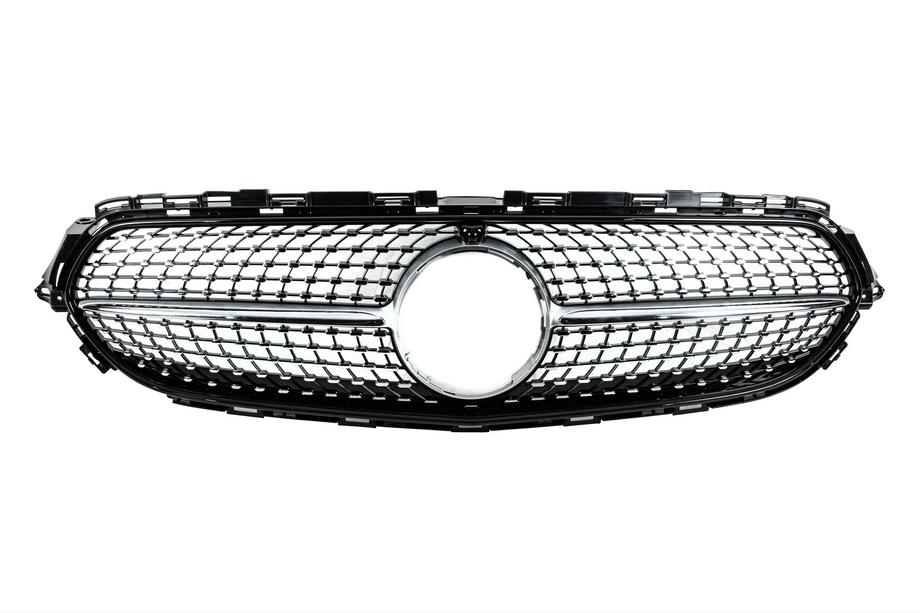 Mercedes E-class W213 2016-2023 Przedni grill Diamond Silver (do Base, 2020-2023) Image
