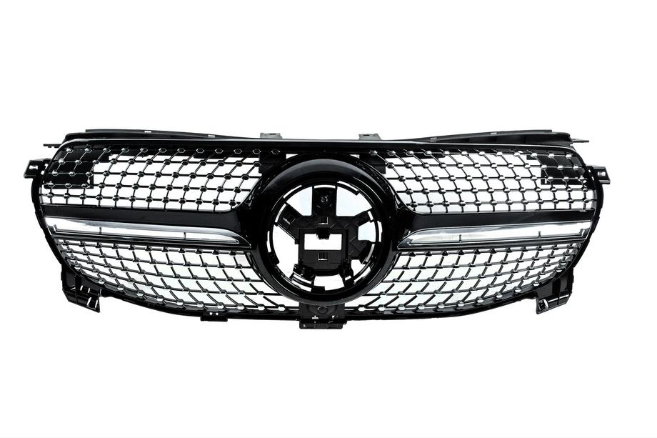 Mercedes GLE W167 2018- Przedni grill Diamond Black (do Base 2018-2023) Image