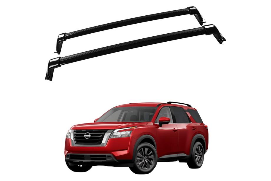 Nissan Pathfinder R53 2021- Belki poprzeczne bagażnika dachowego na zintegrowane relingi OEM (2 szt.) Image