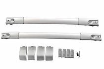 Toyota Rav 4 2013-2018 Belki poprzeczne bagażnika dachowego na zintegrowane relingi OEM (2 szt.) Szary zdjęcia 2