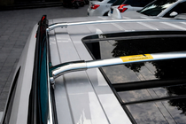 Ford Explorer 2011-2019 Bagażnik bazowy – belki poprzeczne na relingi zintegrowane OEM (2016-2019, 2 szt.) Chrom zdjęcia 2