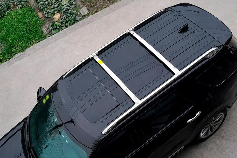 Ford Explorer 2011-2019 Bagażnik bazowy – belki poprzeczne na relingi zintegrowane OEM (2016-2019, 2 szt.) Chrom Image