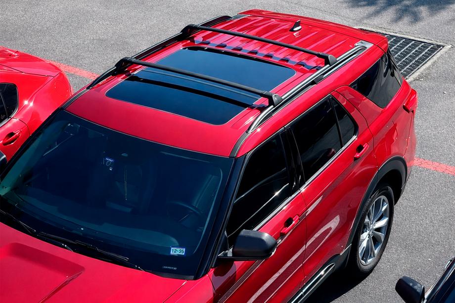 Ford Explorer 2019- Bagażnik bazowy – belki poprzeczne na relingi zintegrowane OEM (2019-2023, 2 szt.) Image