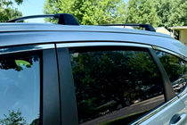Honda CRV 2012-2016 Belki poprzeczne bagażnika dachowego na relingi zintegrowane OEM (2 szt.) Czarny zdjęcia 6