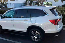 Honda Pilot 2015-2022 Belki poprzeczne bagażnika dachowego na relingi zintegrowane OEM (2 szt.) Szary zdjęcia 5