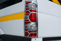 Volkswagen Crafter 2006-2016 Chromowane Nakladki na Lampy Tylne (2 szt, plastik) zdjęcia 1