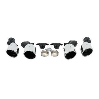 Końcówki wydechu V2 Silver w stylu X5M F95 BMW X5 G05 2019–2026 zdjęcia 1