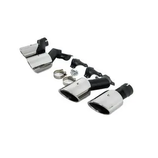 Końcówki wydechu V2 Silver w stylu X5M F95 zdjęcia 3